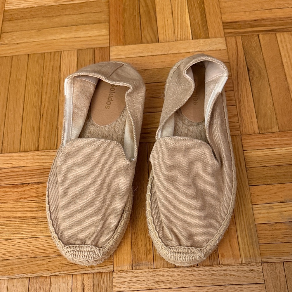 Soludos Beige Espadrille Flats